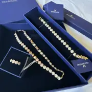 Authentic Swarovski Angelic Set / Necklace, bracelet & Ring # 8 , Rose gold