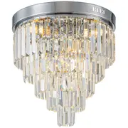 Glitz Flush Lighting Classical Crystal Chrome Celestial Ceiling Lights Inspirations