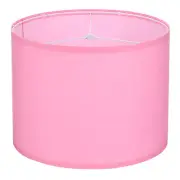1Set Drum Lamp Shades for Table Lamps, 13"x13"x10" Linen Lampshade, Rose Red