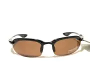 New POLARIZED Solar Comfort Sunglasses Brown Tan Small Light Contour Men’s