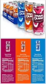 Adaptogen Drink, Calming Sparkling Water Gluten Free, Sugar Free Non Alcohol BA3