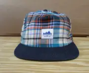 Patagonia Hat Cap Men Snap Back One Size Blue Range Snapback Flannel Plaid NEW