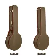 Crossrock Master Series-Wooden 5-string Resonator styles of Banjos Case