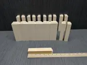 25 x Primed Poplar Baseboard Moulding Inside Corner Block 6in x 1in
