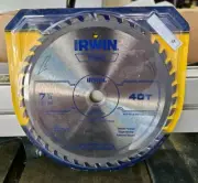 Irwin Classic 7-1/4" x 40-Tooth General Purpose Circular Saw Blade.