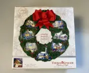 Vintage Christmas Wreath Jigsaw Puzzle 500~SEALED~Thomas Kincade Cottage~NEW~NIB
