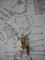 1974-78 Harley-Davidson SS & SX Carburetor Float Valve Assembly-NEW