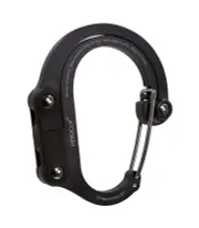 Gear Aid Clip Hang Carabiner Medium - Stealth Black