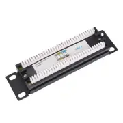 CAT6 8 Ports Patch Panel Rack 6.89 Inch 1U Rack Mount with RJ45 Socket for8829