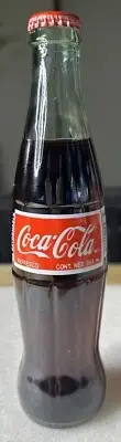 Mexico Coke Coca-Cola Refresco Glass Bottle 355ml. FULL - Made In Mexico Coke