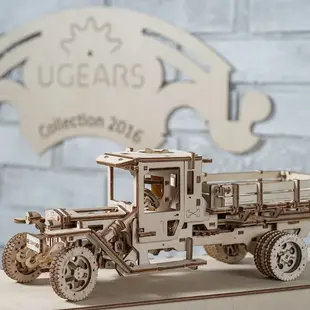 Ugears｜四輪驅動卡車｜免電力自走模型 木製模型 DIY 立體拼圖 烏克蘭 拼圖 組裝模型 3D拼圖 車子 引擎