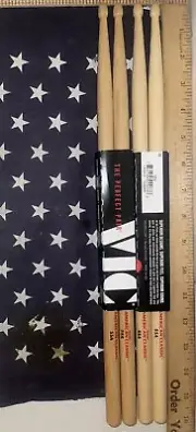 2 New Pair Vic Firth 55A Combine A 5A & 5B select hickory Drum Sticks USA Made
