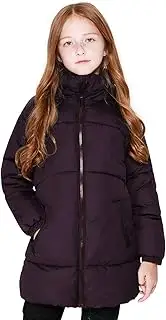 [SOLOCOTE] Girls Winter Coats Heavyweight Mediun Length Warm Jackets Down-like Cotton Wadding Outwear 3-14Y