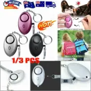 140dB Personal Alarm Keychain Rape Attack Panic Safety Torch Keyring Security CE