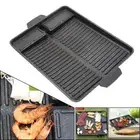 Portable BBQ Grill Pan Frying Griddle Square Korean Smokeless BBQ
