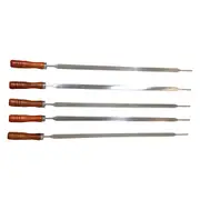 Flat Kebab/Shashlik/Brazilian Skewer Set (5 Pack) - Suit Stainless Steel Rotisserie Cyprus Grill - SS-2402