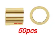50pcs TINY 2mm x 2mm OD SOLID 14k Yellow Gold Stringing CRIMP TUBES Tube Beads