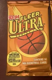 1993-94 Fleer Ultra Series 1 Basketball Hobby Pack Sealed Jordan Scoring Kings?