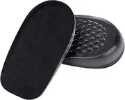 [WOOVEEWIND] Heel Lifts, Gel Height Increasing Insoles Soft Shoe Lifts for Uneven Legs, Shoe Lifts for Women Men 3.5cm Heel Lifts for Leg Length Discrepancy Comfort Half Foot Insoles for Heel Pain,Black