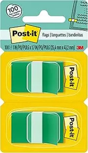 Post-it Flags Green 25.4mm x 43.2mm 680-GN2