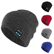 Sleep Headphones Stereo Bluetooth Wireless Smart Beanie Headset Musical Knit Headphone Speaker Hat Speakerphone Cap Music Hands-Free Talking Built-in Mic