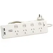 HPM 4 Outlet with USB 4.2A Switched Powerboard