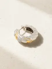 [Rainbow K] Rainbow K - Ecailles 14-karat Yellow And White Gold Diamond Single Earring - One size One size Gold