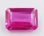 14.50 Ct Emerald Cut Natural Pink Ruby IGL Certified Burma Loose Gemstone 5AIS