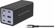 USB-PD 3.1 GaN 6 Port 200W Charger with USB C Charging Cable, USB-C x 4, USB-A x 2, QC 3.0, PD 3.1