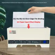 220V Electric Hot Melt Glue Binder Small Book Binding Machine F/A4 A5 B5 A3 35mm
