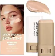 Beauty Balm Serum Boosted Skin Tint Stick, Solid Tinted Moisturizing Serum Foundation Stick, Full Coverage Contour Sticks for Face Makeup, Long-lasting Lightweight Brightening for Women (4#)