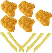 GARIOUANS 1set Simulated Chicken and French Fries Props Realistic Models for Home Decor Photography and Display Safe Odorless Vibrant Food Decoration for Shopping Malls and