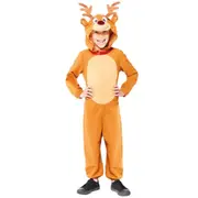 Reindeer Jumpsuit Child Costume Size 4-6 Years
