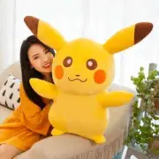 35cm Pikachu Smiling Plush Toys Pokemon Big Size Stuffed Animals