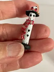 Dollhouse Miniature Snowman Decoration Artisan Kylee Stone