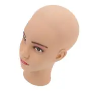 Mannequin Head PVC Bald Manikin Head Model For Practicing Massage Beauty Mak HR6