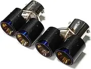 Compatible For BMW G20 G21 M340i G22 M240i G42 440i Upgrade Quad Carbon Fiber Muffler Header Exhaust System Nozzle Tailtip 2020+(Carbon Fiber C)