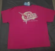 Costa Del Mar Hot Pink Logo T-Shirt Size 2XL Graphic Tee - See What's Out There