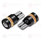 LED T10 W5W Amber Yellow Orange Projector Indicator Bulb Globes Pair 2PCS