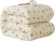 Cotton Comforter, Duvet Insert, Quilted Comforters Queen Size, Washed Cotton Fabric, All Season Duvet, with Corner Tabs, Soft Skin Friendly Warm Down Comforter (B 200x230cm(6kg))