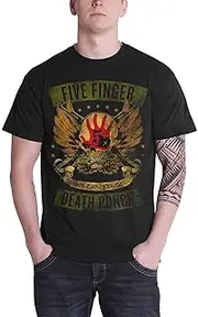 Five Finger Death Punch T Shirt Locked & Loaded Band Logo Official Mens Black