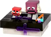 TREASURE X Minecraft Nether Portal. Mine & Craft Character and Mini MOB. 15 Levels of Adventure. Find 1 of 3 Character Pairs. Real Gold Dipped Treasure? Multicolor, 41642
