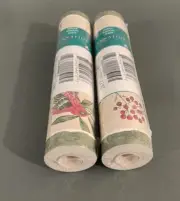 SEALED International Pre-Pasted Wallpaper Border Botanical LOT OF TWO 5 YD ROLLS