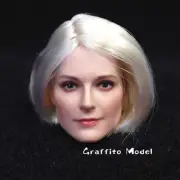 1/6 Female Head Sculpt Silver Short Hair Sexy Girl Fit 12" Figure D-Oo1A