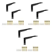 1Pair Shelf Brackets Metal Floating Shelves L Bracket Corner Brace Support