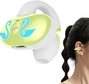 Bone Conduction Earphones - Open Ear Blue Tooth Headphones, 13mm Copper Ring Speaker | Rechargeable Sports Headphones with Mic, Comfortable for Cycling Running and Fitness Exercise,