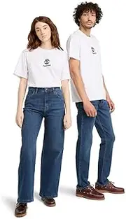 [Timberland] Unisex New Small Logo Print Short Sleeve Tee