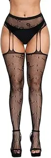 [Generic] Women Transparent Soft Tights Sexy Open Bodysuit Stocking Lingerie Lace Sheer Lingerie Set
