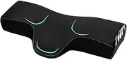 Lash Pillow for Lash Extensions, Memory Foam Eyelash Extension Ergonomic Curve Improve Cervical Pillows for Neck Pain, for Side and Back Sleeping Contour Pillow, Beauty Salon Lash Bed Pillow (Black)