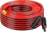 MOOKEERF Solar Extension Cable - 75FT 12AWG XT60 Solar Connector to Portable Power Station Adapter for Solar Panel to Battery Pack
